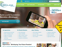 Tablet Screenshot of becomeabricklayer.com.au
